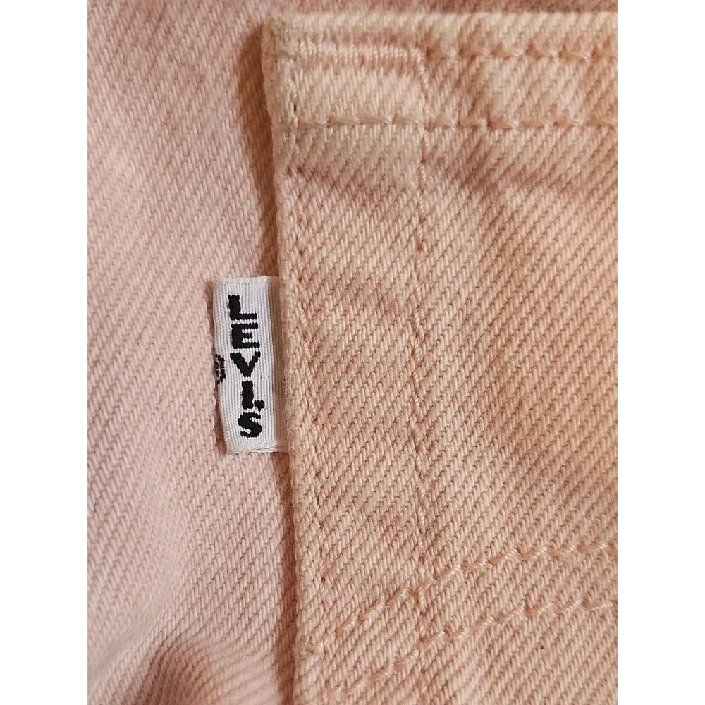 Levi's Pale Pink High Rise Wedgie Straight 100% Cotton Jeans, 28